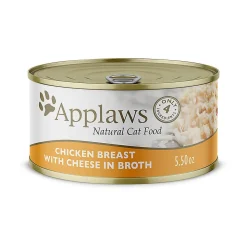 Applaws Natural Wet Cat Food Chicken Breast with Cheese in Broth