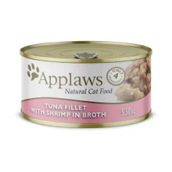 Applaws Tuna Filet and Prawns in Broth Canned Cat Food - 5.5 Oz - Case of 24