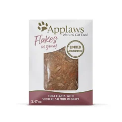 Applaws Tuna Flakes and Salmon in Gravy Wet Cat Food Pouch - 2.47 Oz - Case of 12