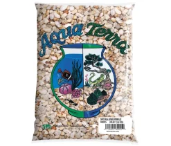 Aqua Terra Premium Fresh Water River Pebbles Aquarium Gravel - 25 lbs - 2 Count