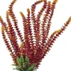 Aquatop Cabomba-Like Weighted Plastic Aquarium Plant Decoration - Red/Yellow - 16 In