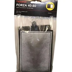 Aquatop Forza Filter Pad with Activated Carbon Aquarium Filter Insert - Black - 40 - 80 Gal - 2 Pack