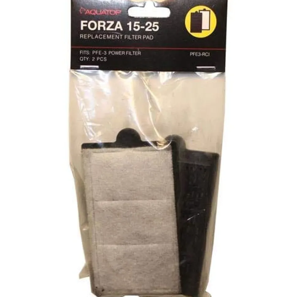 Aquatop Forza Filter Pad with Activated Carbon Aquarium Filter Insert - 15 - 25 Gal - 2 Pack