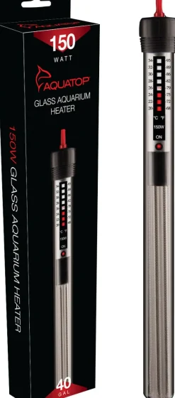 Aquatop Submersible Glass Heater Submersible Fish Tank Heater - 150 Watt