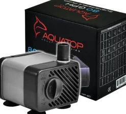 Aquatop Submersible Nano Pump with Adjustable Flow Aquarium Air Pump - Black - 80 Gal