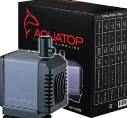 Aquatop Submersible Nano Pump with Adjustable Flow Aquarium Air Pump - Black - 317 Gal
