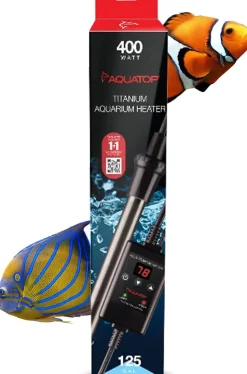 Aquatop Titanium Submersible Heater with Controller Submersible Fish Tank Heater - 400 Watt