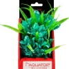 Aquatop Vibrant Passion Plant Boxed Plastic Aquarium Plant - Turquoise - 6