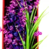 Aquatop Vibrant Wild Plant Boxed Plastic Aquarium Plant - Purpleberry - 16