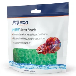 Aqueon Betta Beads - Green - One Pouch