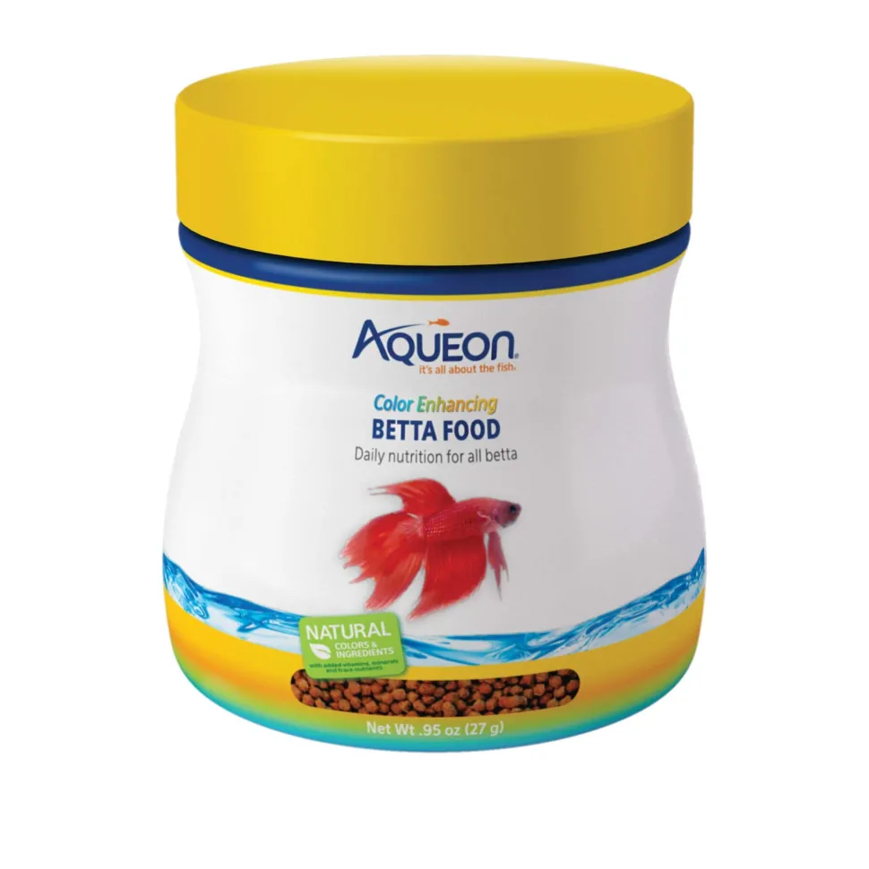 Aqueon Betta Food Color Enhancing - Floating Pellet, .95 Oz