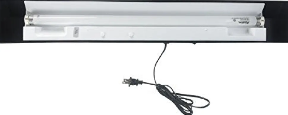 Aqueon Fluorescent Strip Light - Black - 30"