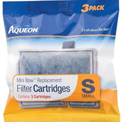 Aqueon Replacement Filter Cartridge For MiniBow 1, 2.5, 5 - Small - 3 pk