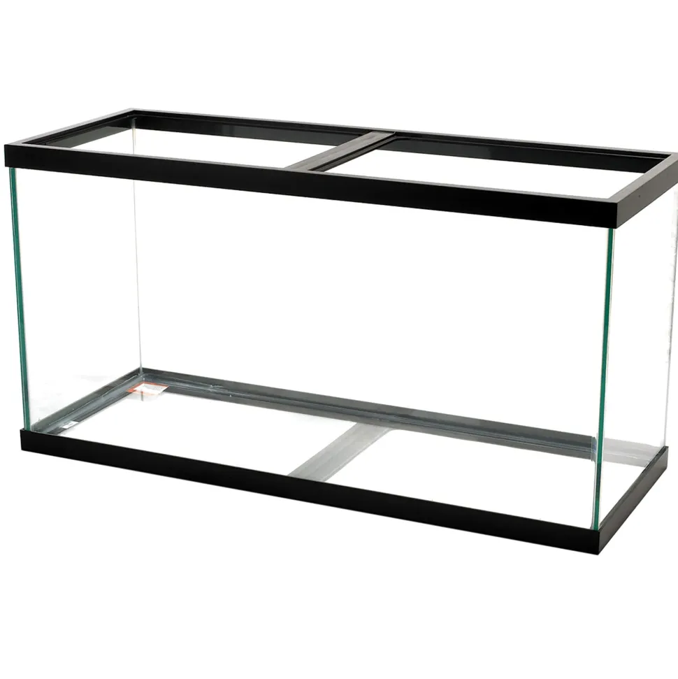 Aqueon Standard Glass Rectangle Aquarium Black Silicone - Black - 90 gal
