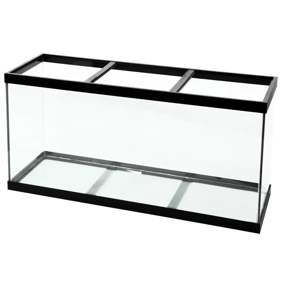 Aqueon Standard Glass Rectangle Aquarium Black Silicone - Black - 210 gal