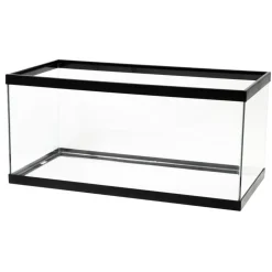 Aqueon Standard Glass Rectangle Aquarium Clear Silicone - Black - 40 Breeder