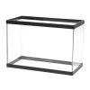 Aqueon Standard Glass Rectangle Aquarium Clear Silicone - Black - 20 High