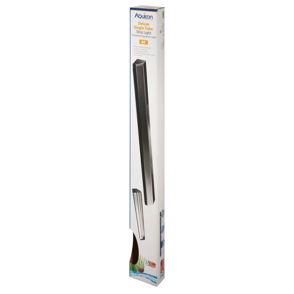 Aqueon T8 Fluorescent Strip Lights - Black - 48 in
