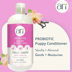 ARI Probiotics Vanilla and Almond Gentle Moisterizing Puppy Dog Conditioner - 16 Oz