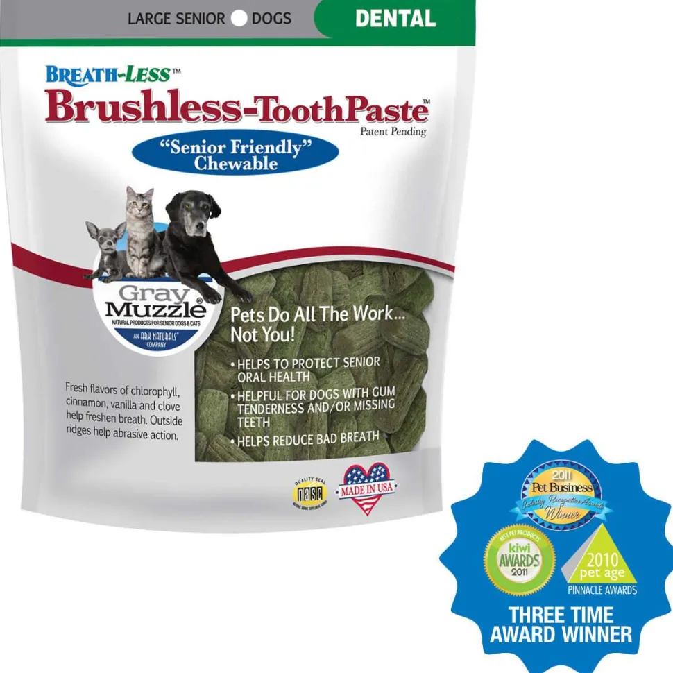 Ark Natural's Breathless Brushless Toothpaste Large Cat and Dog Dental Care - 7.8 oz Bag