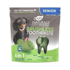 Ark Natural's Breathless Brushless Toothpaste Small/Medium Cat and Dog Dental Care - 4.1 oz Bag