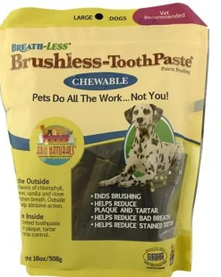 Ark Natural's Breathless Brushless Toothpaste Large Cat and Dog Dental Care - 18 oz Bag