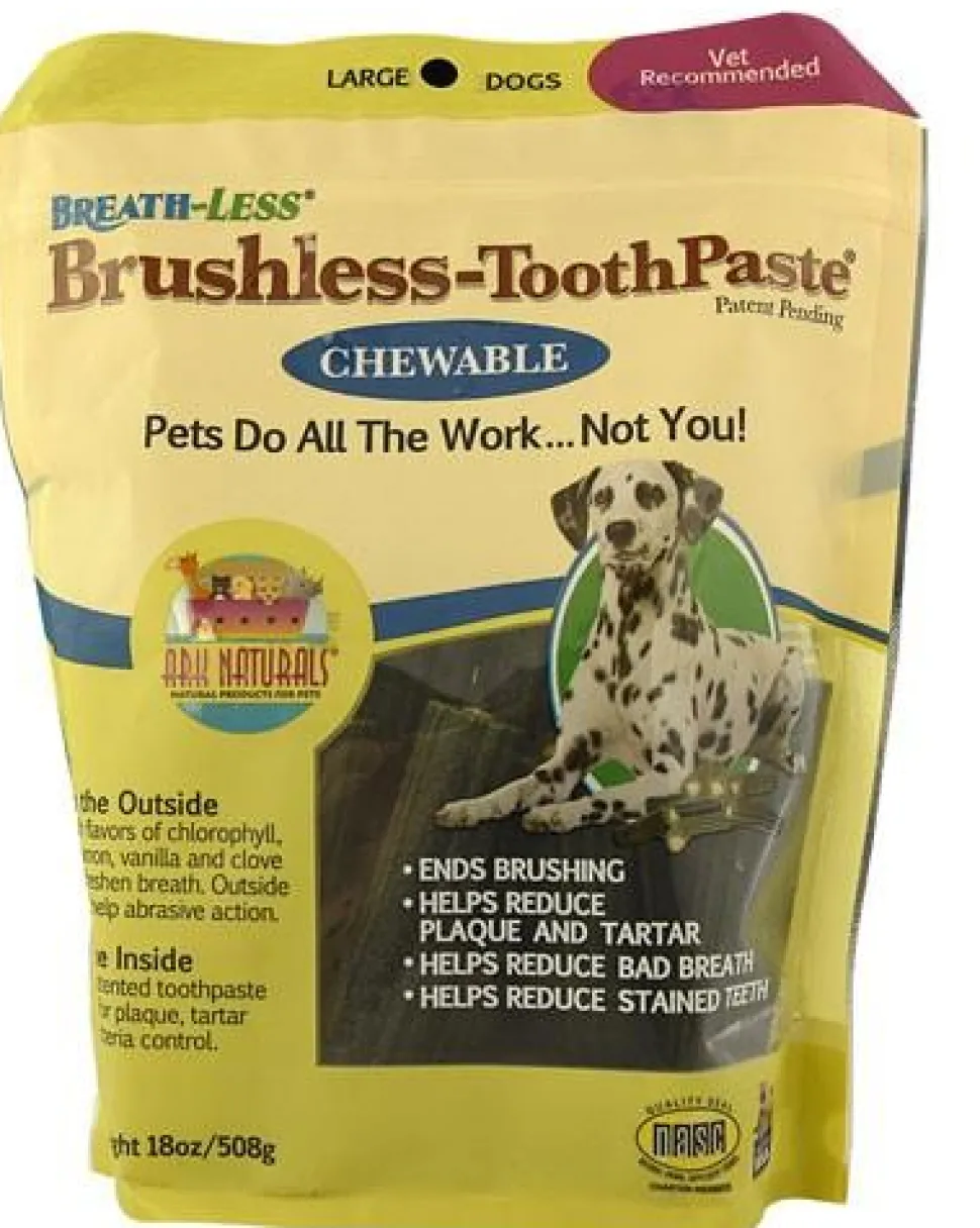 Ark Natural's Breathless Brushless Toothpaste Large Cat and Dog Dental Care - 18 oz Bag