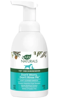Ark Natural's Don't Worry Don't Rinse Me Waterless Dog and Cat Shampoo - 18 oz Bottle