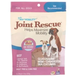 Ark Natural's Joint Rescue/Sea "Mobility" Beef Soft and Chewy Dog Treats - 9 oz Bag (22 ct)