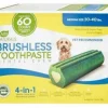 Ark Natural's Value Pack Brushless Toothpaste Medium Cat and Dog Dental Care - 60 ct