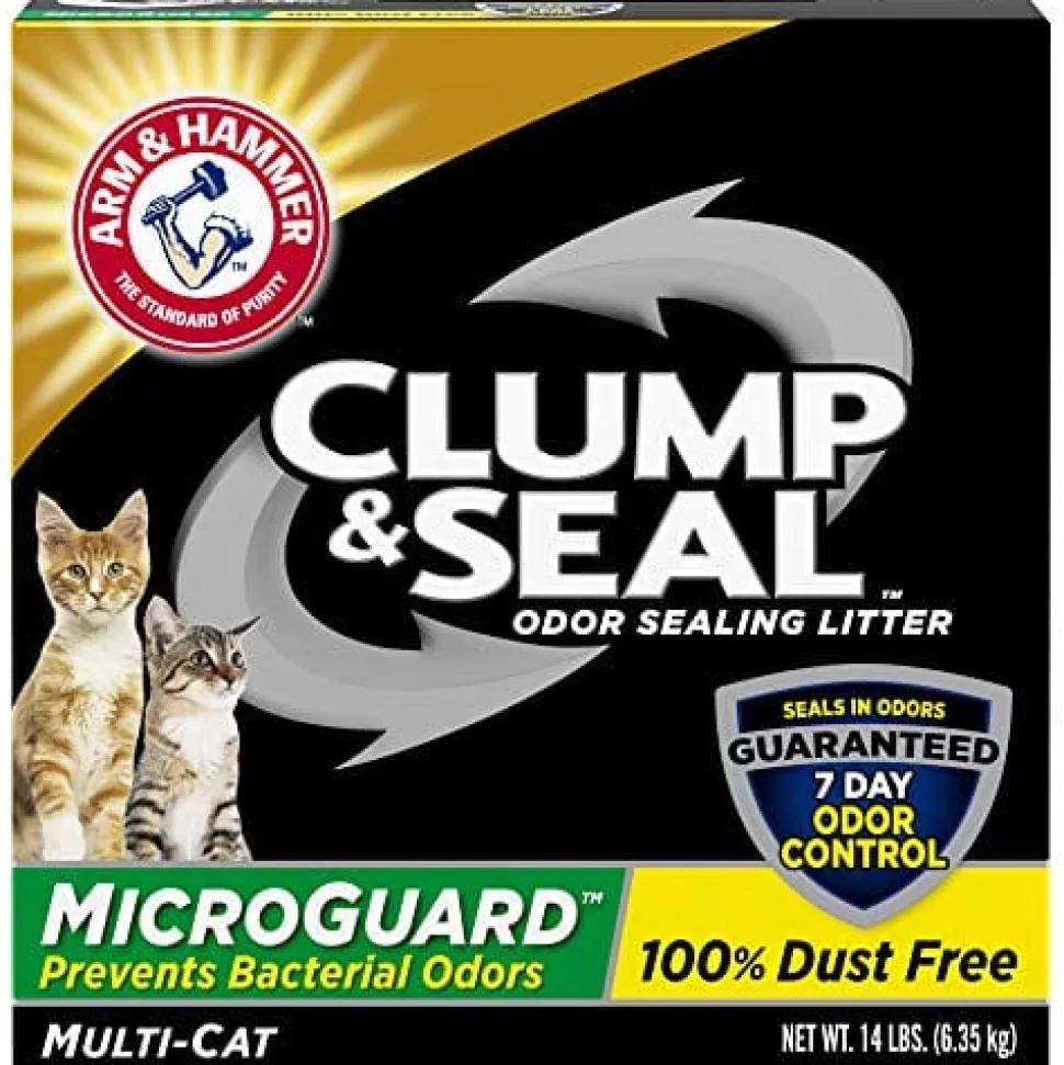 Arm & Hammer Clump & Seal Microguard Cat Litter - 14 Lbs - 3 Pack