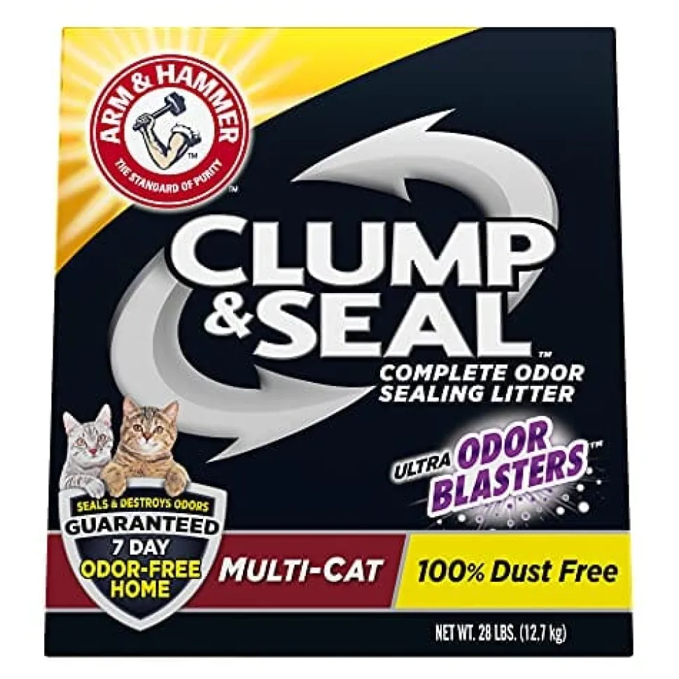 Arm & Hammer Clump & Seal Multi-Cat Cat Litter - 28 Lbs