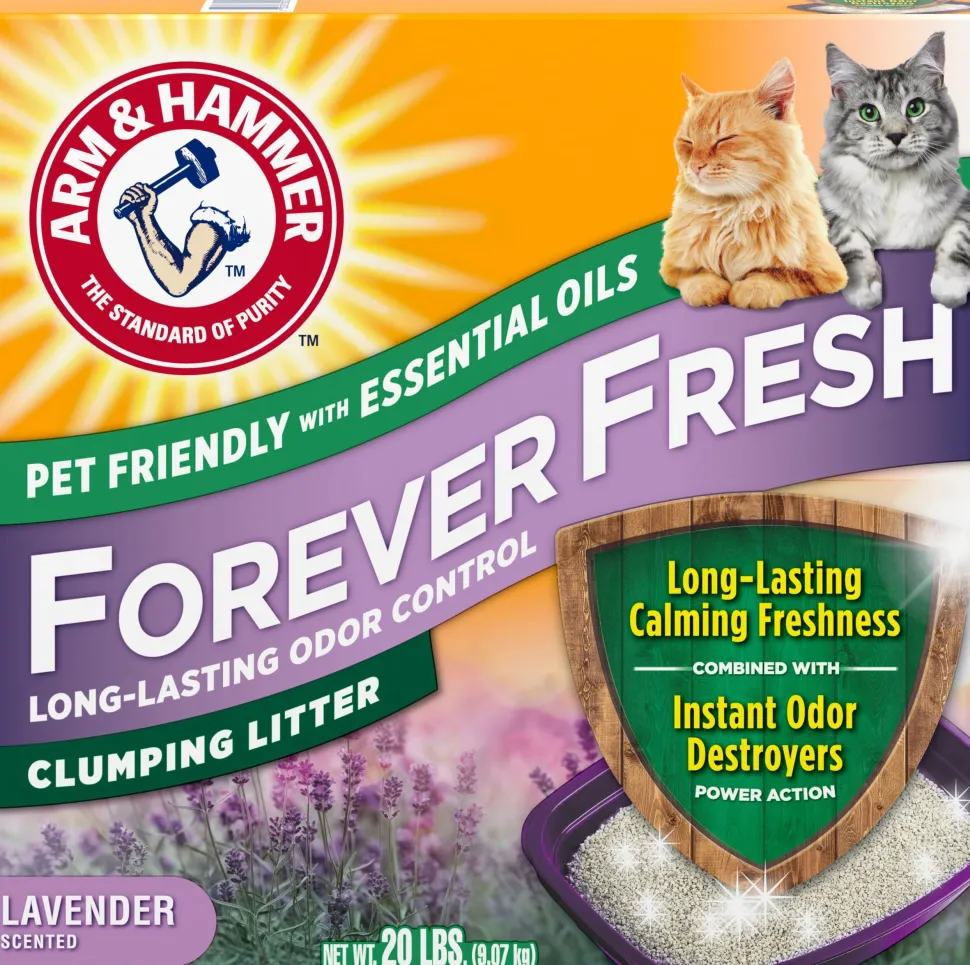 Arm & Hammer Forever Fresh Clump Cat Litter - Lavender - 20 Lbs - 2 Pack