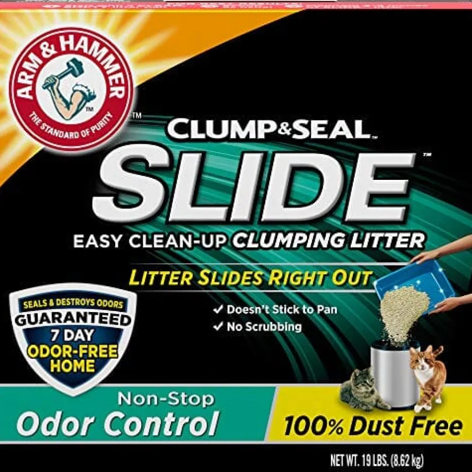 Arm & Hammer Slide Odor Control Clumping Cat Litter - 19 Lbs - 2 Pack
