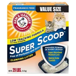 Arm & Hammer Super Scoop Clumping Cat Litter - Fragrance Free - 29 Lbs
