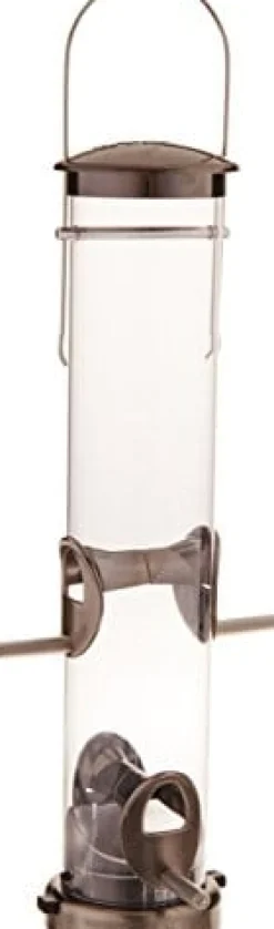 Aspects Quick-Clean Tube Type Feeders Mixed Seed - Brushed Nickel - 1.25 Qt Cap