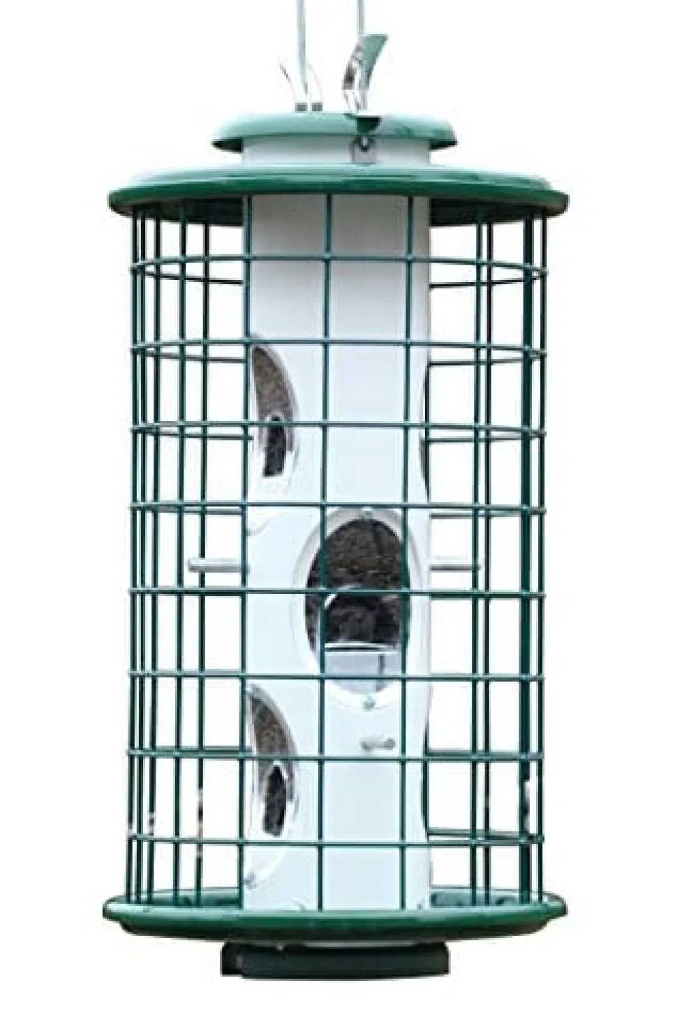 Audubon Avian Series Caged Mixed Seed Haven Wild Bird Feeder - Green - 4.5 Lbs Cap