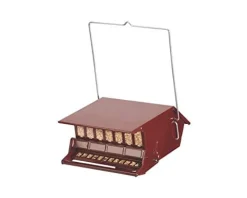 Audubon Bird'S Delight Squirrel-Resistant and Metal Wild Bird Feeder - Red - 9 Lbs