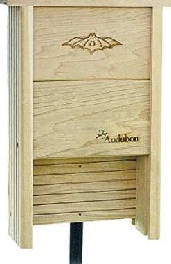 Audubon Cedar Bat Shelter Bat House - Tan - 4.25 X 12 X 15.9 In