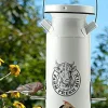 Audubon Milkhouse Vintage Can Seed Wild Bird Feeder - White - 4 Lbs Cap