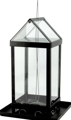 Audubon Modern Farmhouse Clear View House Wild Bird Feeder - Black - 3 Lbs Cap