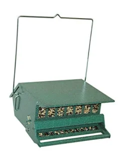 Audubon Original Bird'S Delight Squirrel-Resistant and Metal Wild Bird Feeder - Green - 9 Lbs Cap