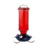 Audubon Patriotic Vintage Glass Hummingbird Feeder - Red/White/Blue - 16 Oz - 6 Pack