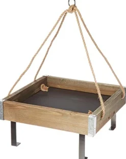 Audubon Rustic Farmhouse Platform Wild Bird Feeder - Natural - 2.5 Lbs Cap