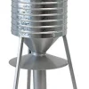 Audubon Rustic Farmhouse Water Tower Feeder with Seed Tray Wild Bird Feeder - Nickel - 2.5 Lbs