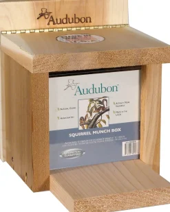 Audubon Squirrel Munch Box Feeder - Tan - 1.75 Lbs Cap