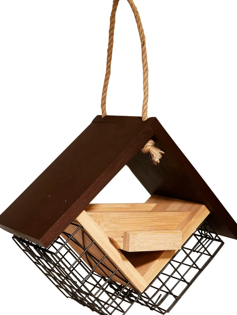 Audubon Ultimate Renewable Bamboo Double Suet and Seed Cake Wild Bird Feeder - Tan and Brown - 2 Cake