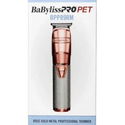 BaByliss Pro Pet Professional Cat and Dog Hair Trimmer - Rose Gold