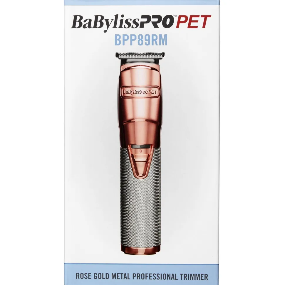 BaByliss Pro Pet Professional Cat and Dog Hair Trimmer - Rose Gold