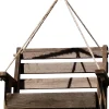 Backyard Essentials Hanging Porch Swing Wild Bird Feeder - Brown - 4.63 X 8.36 X 5.75